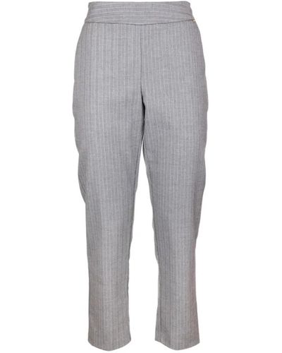 Fracomina Cropped Trousers - Grey