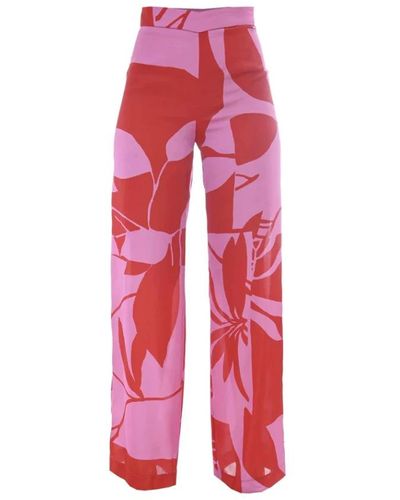 Kocca Straight Trousers - Red