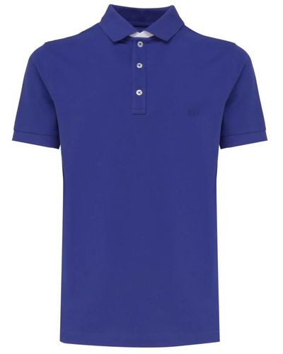 Fay Polo Shirts - Blue