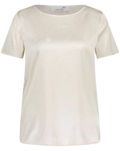 Juvia Camisa emira de satén - Blanco