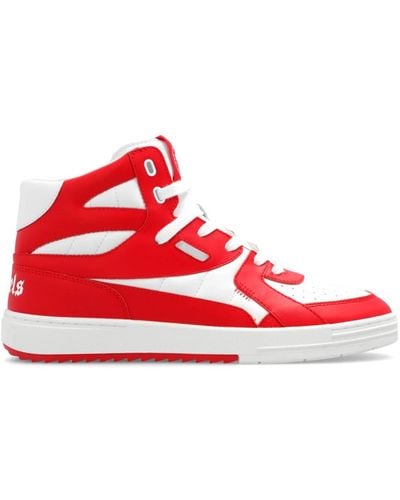 Palm Angels Sneakers alte con logo - Rosso