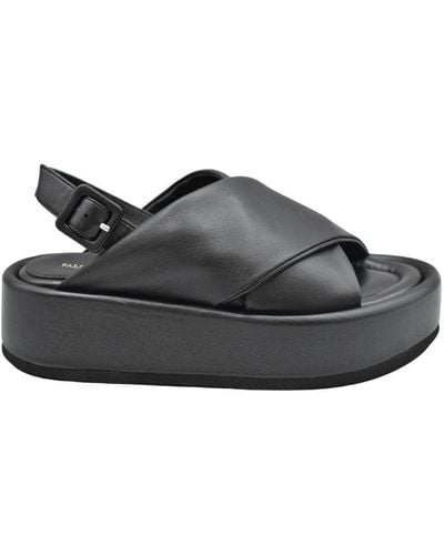 Paloma Barceló Flat Sandals - Black