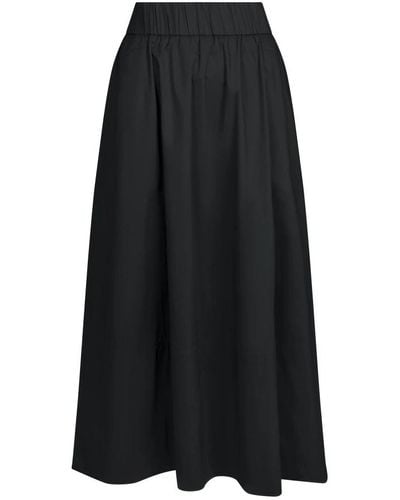 Neo Noir Maxi Skirts - Black