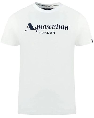 Aquascutum T-Shirts - White