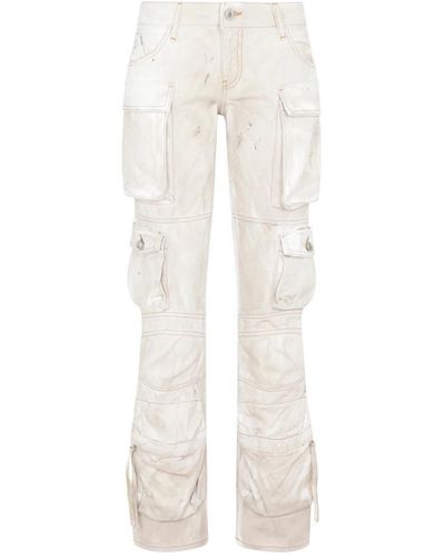 The Attico Straight Jeans - White