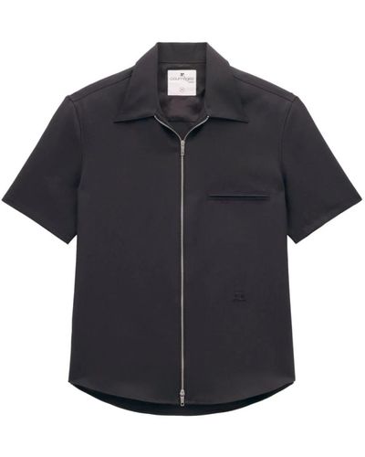 Courreges Shirts > short sleeve shirts - Noir