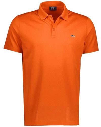 Paul & Shark Polo Shirts - Orange