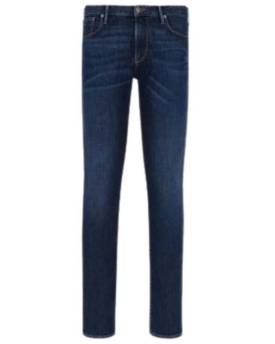 Emporio Armani Jeans slim fit 5 tasche in denim - Blu