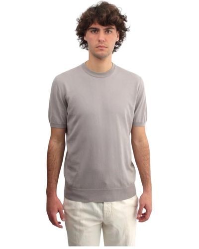 Altea T-shirt grigia a maniche corte e girocollo - Grigio