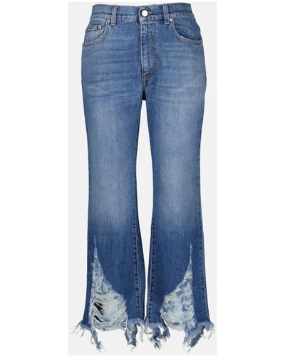 Stella McCartney Vintage cropped straight leg jeans - Blau