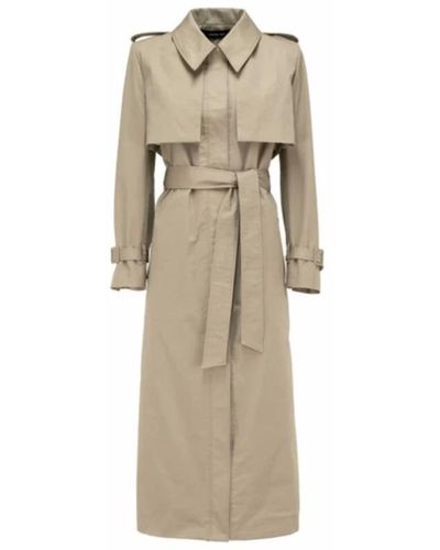 FEDERICA TOSI Trench Coats - Natural