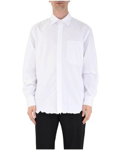 Mauro Grifoni Cropped cotton shirt - Weiß