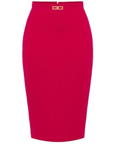 Elisabetta Franchi Pencil Skirts - Red
