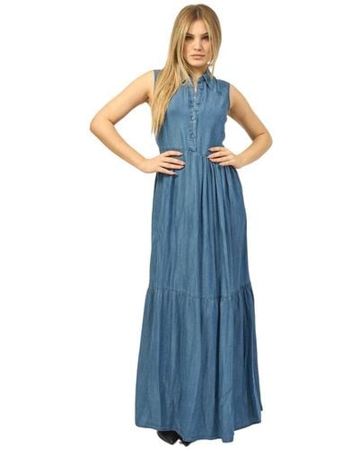 Silvian Heach Maxi Dresses - Blue