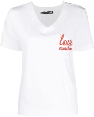 Love Moschino Stylisches t-shirt - Weiß