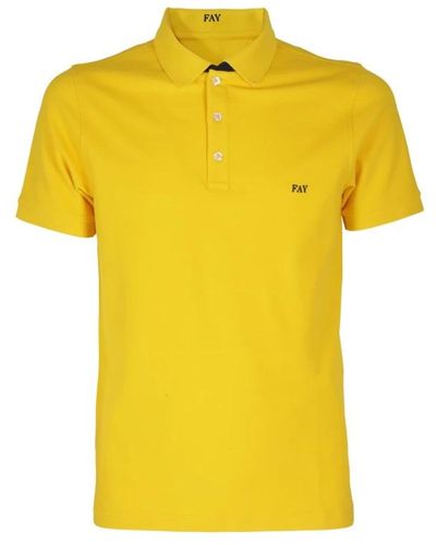 Fay Polo Shirts - Yellow