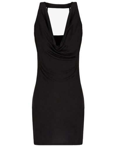 Armani Exchange Vestido mini negro tela viscosa