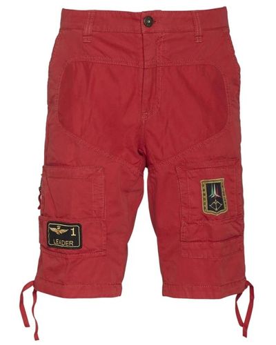 Aeronautica Militare Shorts - Rosso