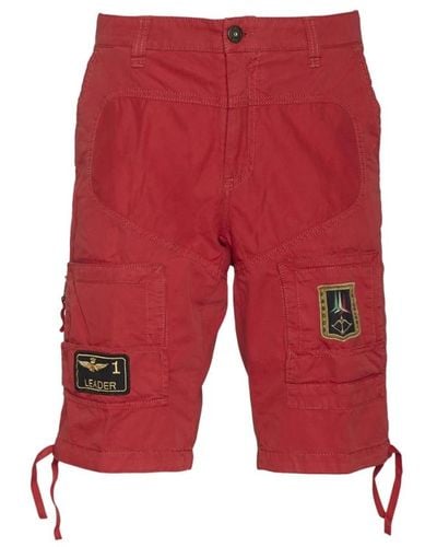 Aeronautica Militare Shorts chino - Rouge