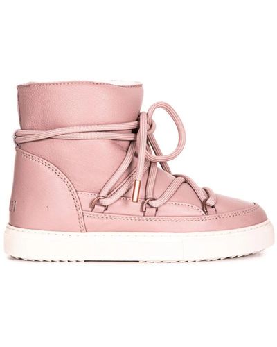 Inuikii Sneakers de cuero rosa