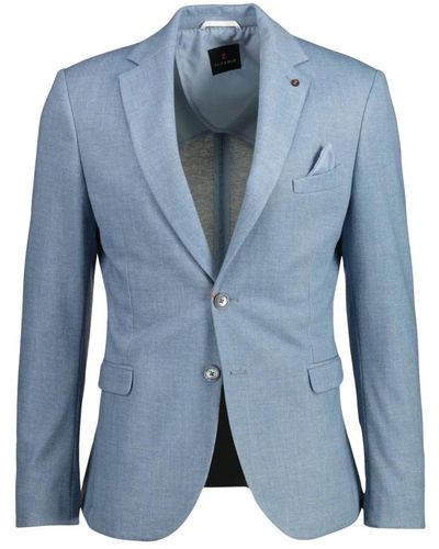 Zuitable Hellblau melange jersey slim fit