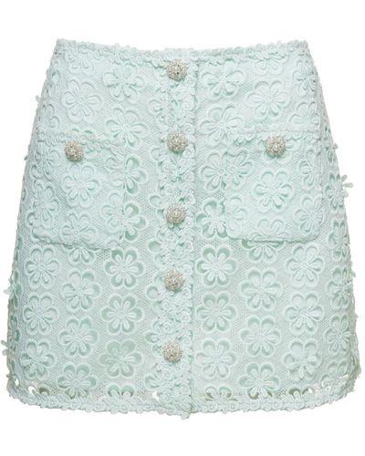 Self-Portrait Short Skirts - Blue