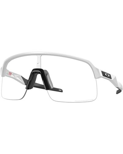 Oakley Sutro lite sonnenbrille, matt weiß/klar bis schwarz iridium