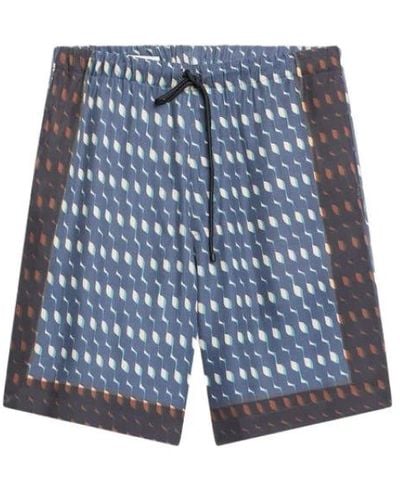 Dries Van Noten Casual Shorts - Blue