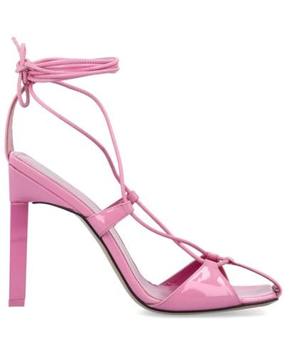 The Attico Adele lace-up sandal 105 - hellrosa - Pink
