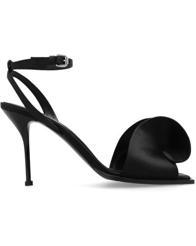 Alexander McQueen Sandalen mit absatz aus satin - Schwarz