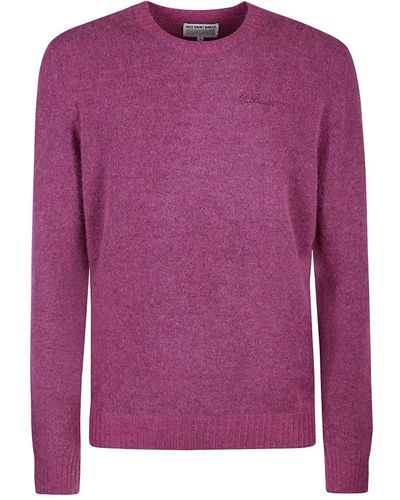 Mc2 Saint Barth Round-Neck Knitwear - Purple