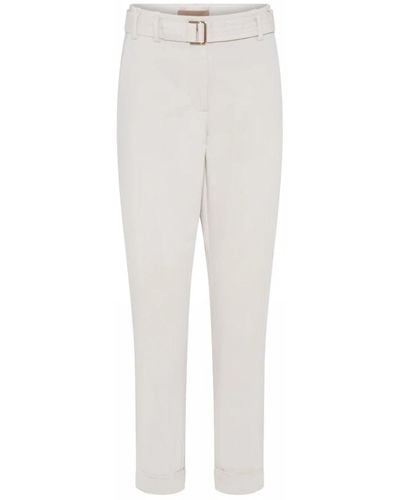 GUSTAV Cropped Trousers - White