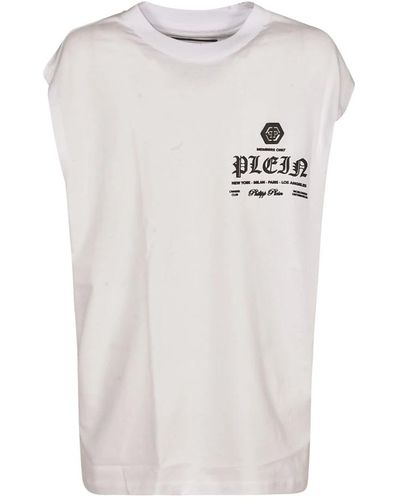 Philipp Plein Weiße t-shirts und polos