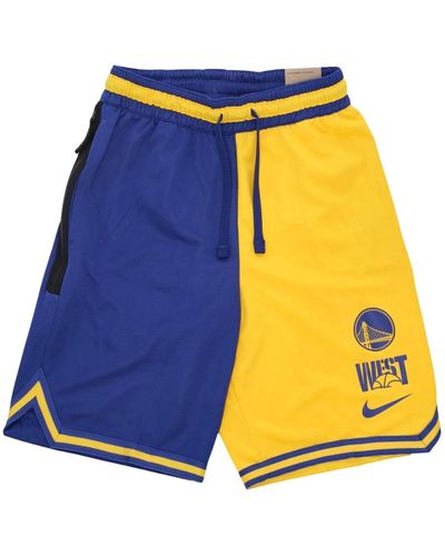 Nike Grafische courtside shorts gelb/blau/schwarz