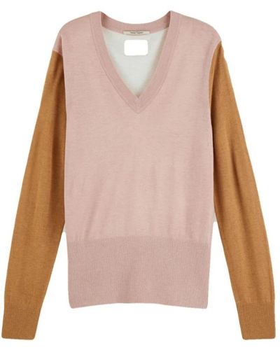 Scotch & Soda V-Neck Knitwear - Pink