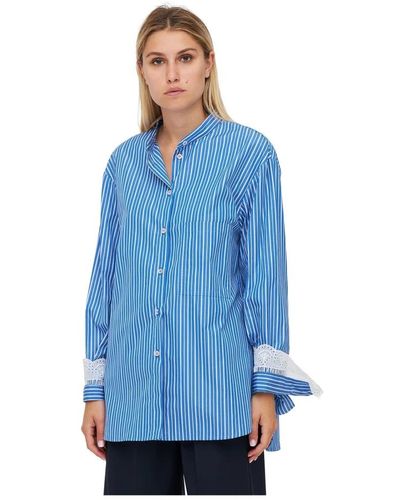 Erika Cavallini Semi Couture Shirts - Blue