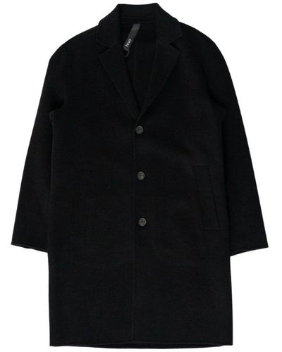 Hevò Single-Breasted Coats - Black