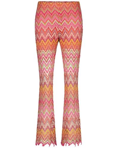 Ana Alcazar Trousers > wide trousers - Rouge