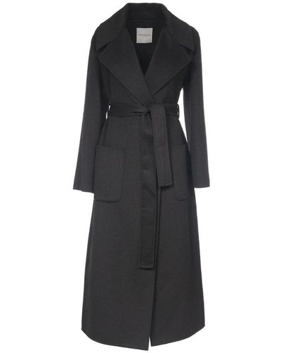 Ermanno Scervino Belted Coats - Black