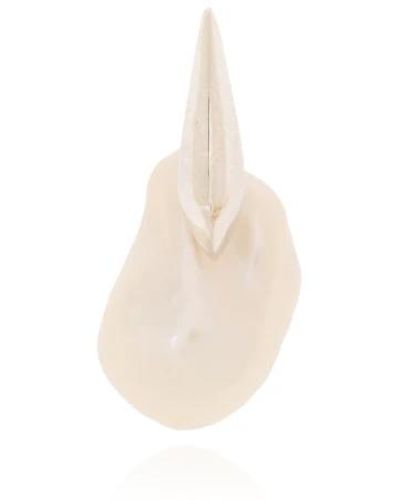 Bottega Veneta Orecchino singolo con perla - Bianco