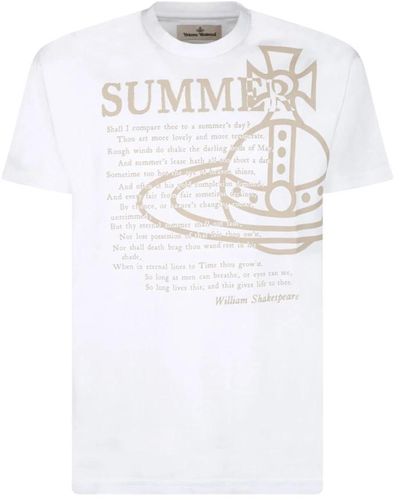 Vivienne Westwood Weißes sommer t-shirt