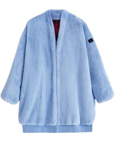 OOF WEAR Faux Fur & Shearling Jackets - Blue