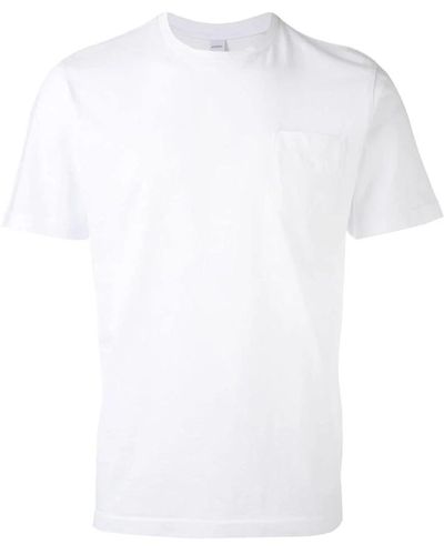 Aspesi Weißes casual t-shirt stilvoll,marineblaues klassisches tee für männer
