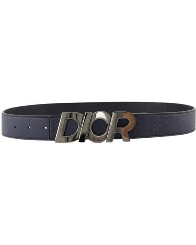 Dior Logo gürtel schnalle metall buchstaben - Blau