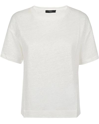 Weekend by Maxmara T-shirt in lino - Bianco