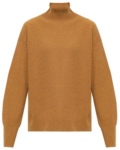 Nanushka Arya ribbed turtleneck sweater - Marrone