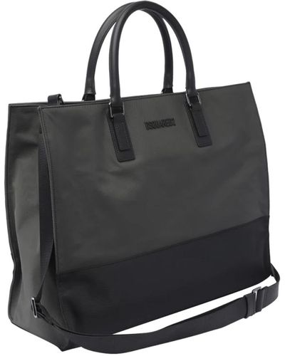 DSquared² Logo handtasche shopping bag - Schwarz