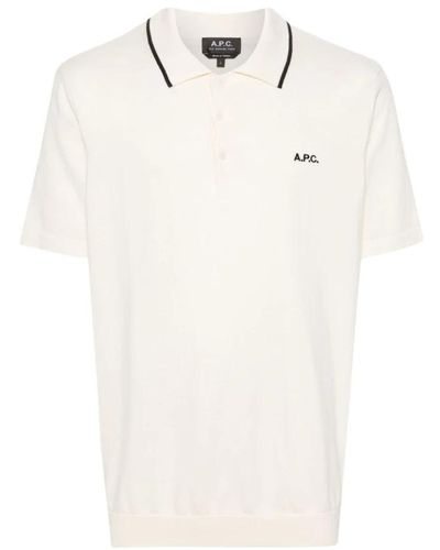 A.P.C. Polo Shirts - White
