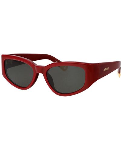 Jacquemus Gala occhiali da sole per protezione solare elegante - Rosso