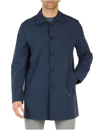 Museum Single-Breasted Coats - Blue